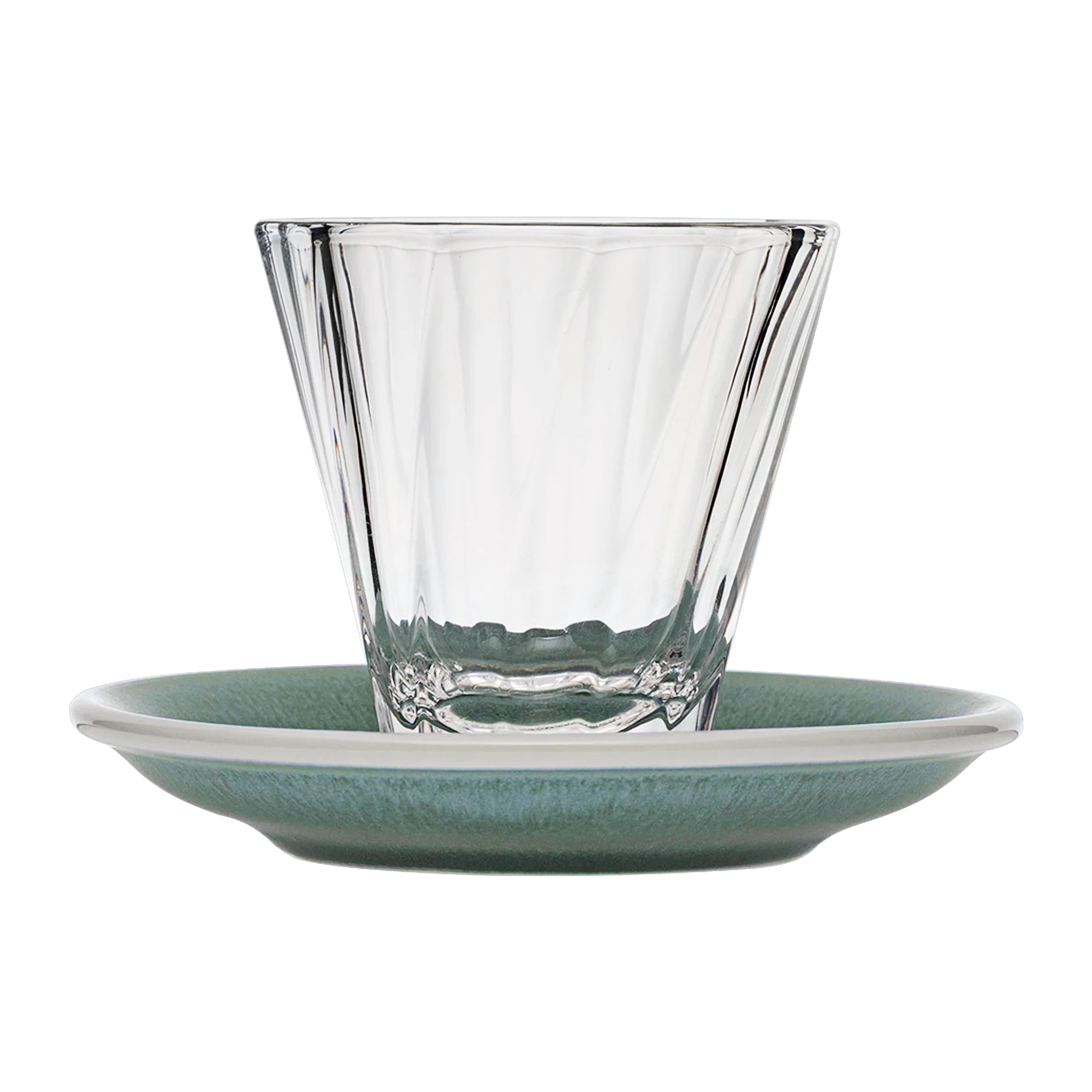 180ml Twisted Cappuccino Glass  and 14.5cm Shared Saucer - Image 3