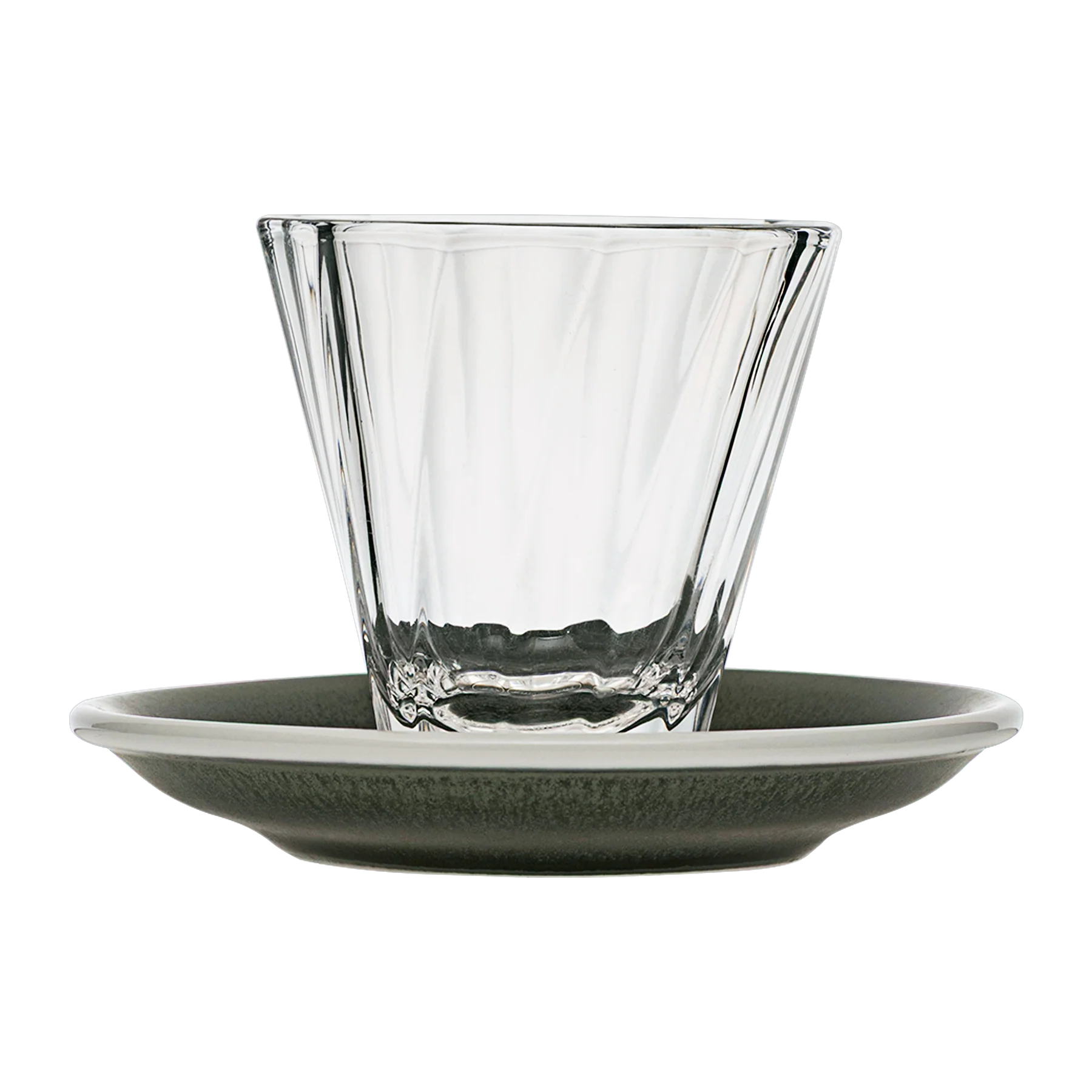180ml Twisted Cappuccino Glass  and 14.5cm Shared Saucer - Image 4