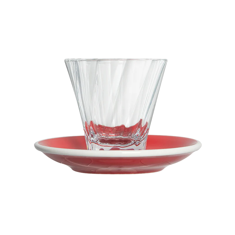 180ml Twisted Cappuccino Glass  and 14.5cm Shared Saucer - Image 7