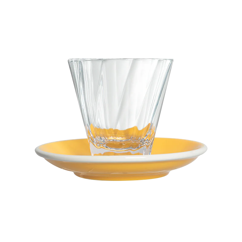 180ml Twisted Cappuccino Glass  and 14.5cm Shared Saucer - Image 8