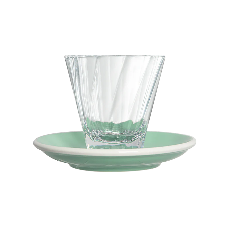 180ml Twisted Cappuccino Glass  and 14.5cm Shared Saucer - Image 9